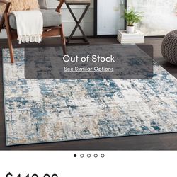 OBO Rug Abstract IVY/BLU/GOLD