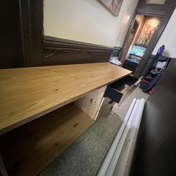 Entertainment Dresser All Wood With Draws And Shelf’s