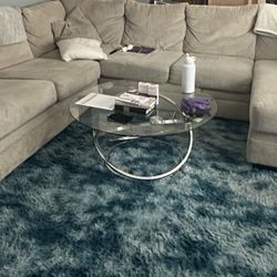 Tan Sectional Sofa Bed (2 Piece) Left Facing 