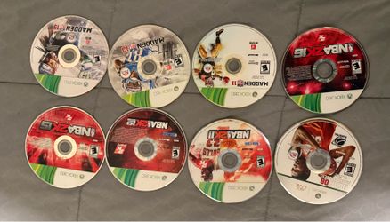 Xbox 360 games no cases $5 each