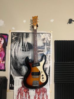 1971 Univox Hi Flier Phase II  Sunburst Electric Guitar