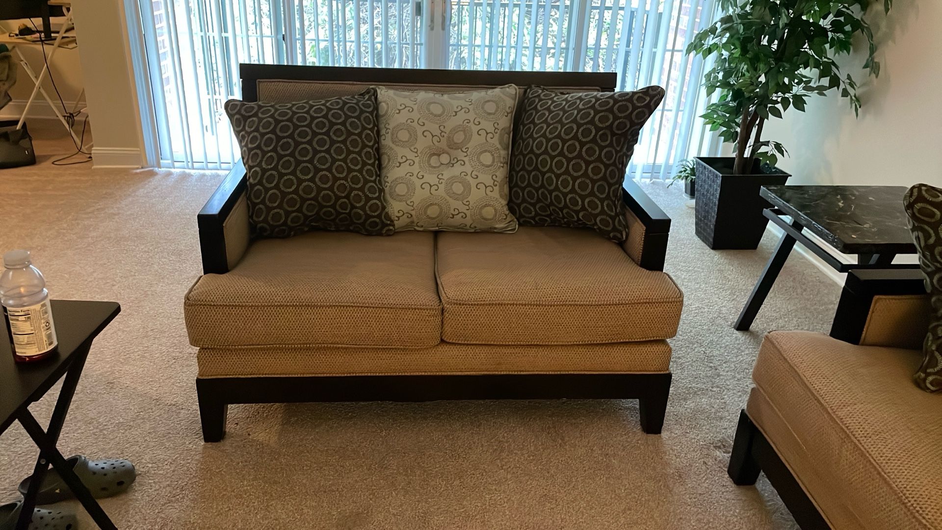 Short Couch With Pillows