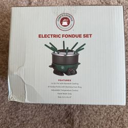 Chef’s Counter Electric Fondue Set – New