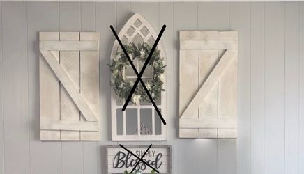Rustic Barn doors wall decor