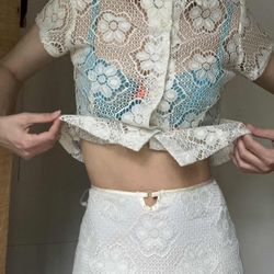 Women's White and Cream Suit(137)28