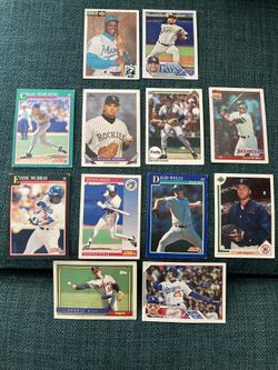 Lot Of 12 Older Baseball Cards