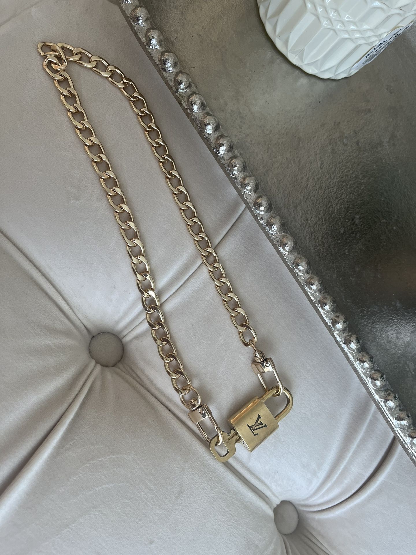 Authentic Louis Vuitton Lock Necklace