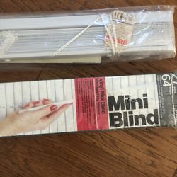 New In Box White Mini Blind 27 “ X 64”
