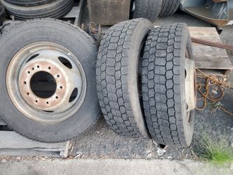 Ford SuperDuty F450 F550 F-450 F-550 10 Lug Steel Wheels Rims w/tires