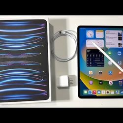 NEW APPLE IPAD PRO 13" INCH M2 256GB CELLULAR + WiFi + APPLE CARE WARR