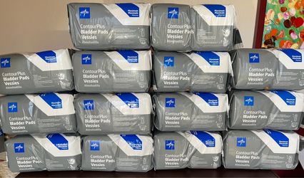 Medline ContourPlus Maximum Bladder Pads – 14 Sealed Bags / 392 Pads