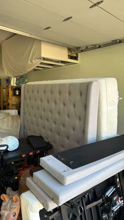 California king bed, with adjustable boxspring