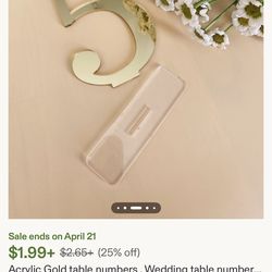 Wedding Table Numbers