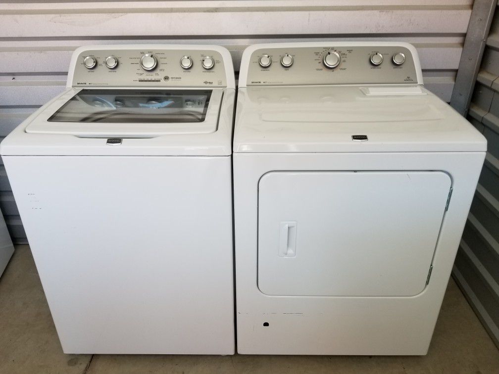 Awesome, Maytag Bravos, MCT (Maytag Commercial Quality) Washer and Gas Dryer, Matching Set!!! Must See To Appreciate!!!