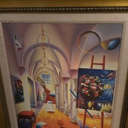 Artist Ferjo, Imperial Columns Painting 