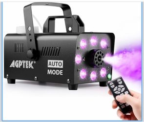 AGPTEK - Fog Machine / Smoke Machine with 13-Color LED Light Effect, 4000 CFM, Automatic Mode, Inclu