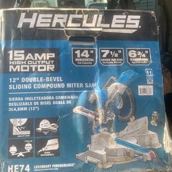 Hercules 12” 15AMP High Output Motor Legendary Performance
