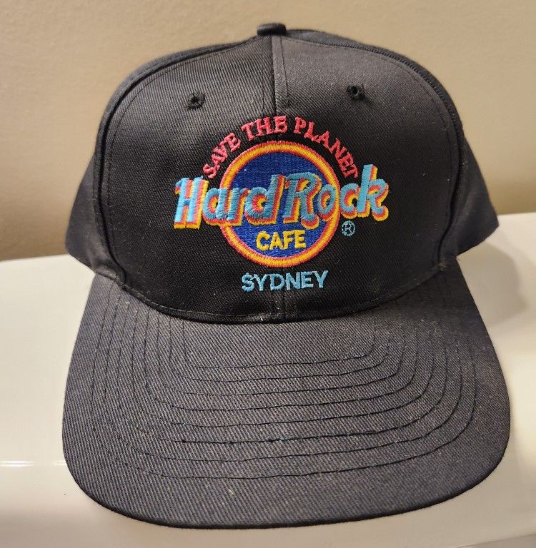 Vintage Hard Rock Cafe (Sydney) Save The Planet Baseball Cap/New