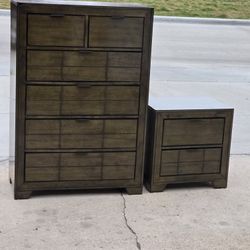 DRESSER AND NIGHTSTAND 