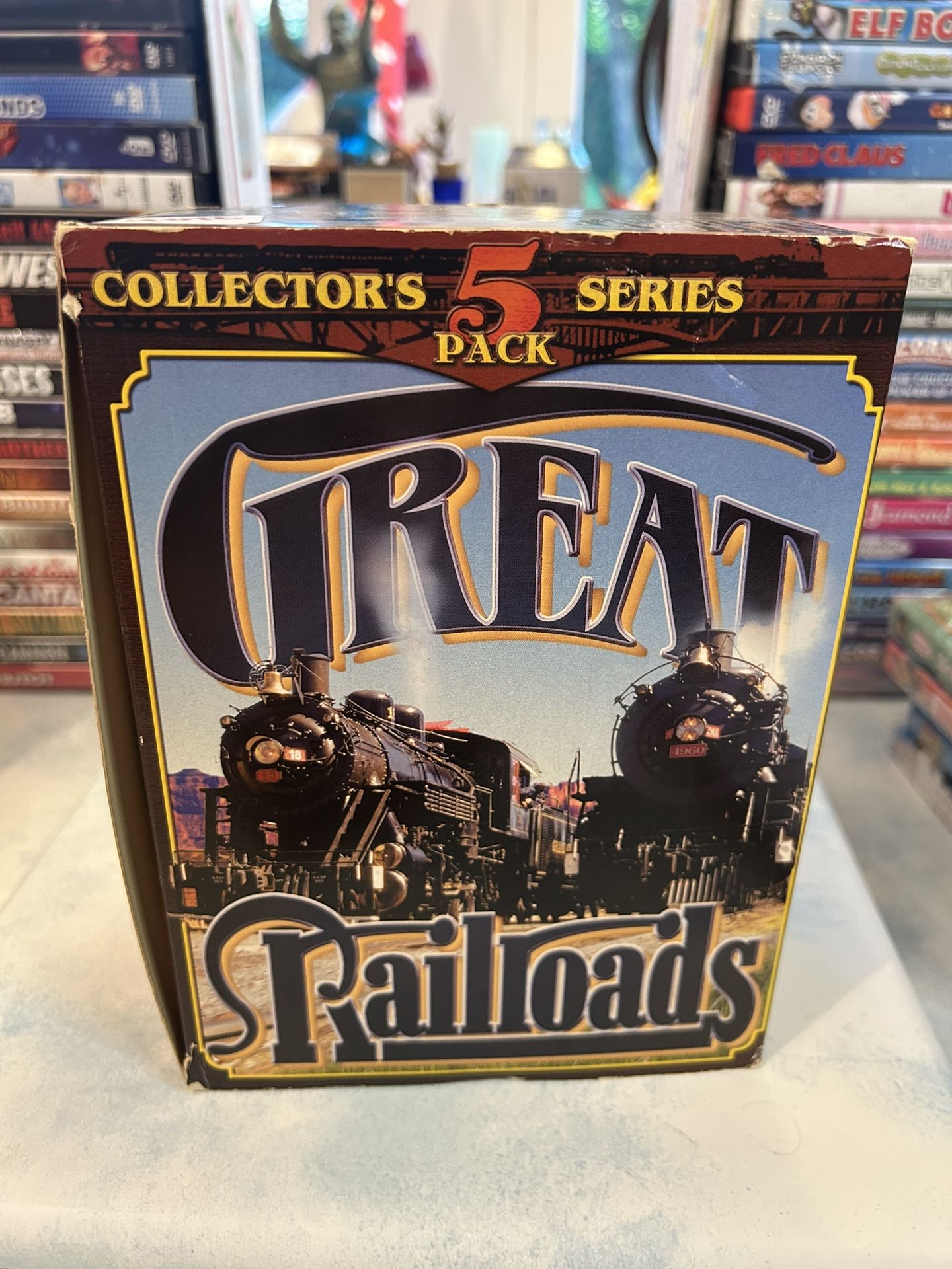 Great Railroads VHS Box Set 5 Tapes Collector’s Series Preowned (M125)