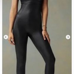Fabletics Faux Leather Jumpsuit