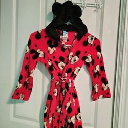 Boys Sz.4/5 Mickey Mouse Hooded Robe