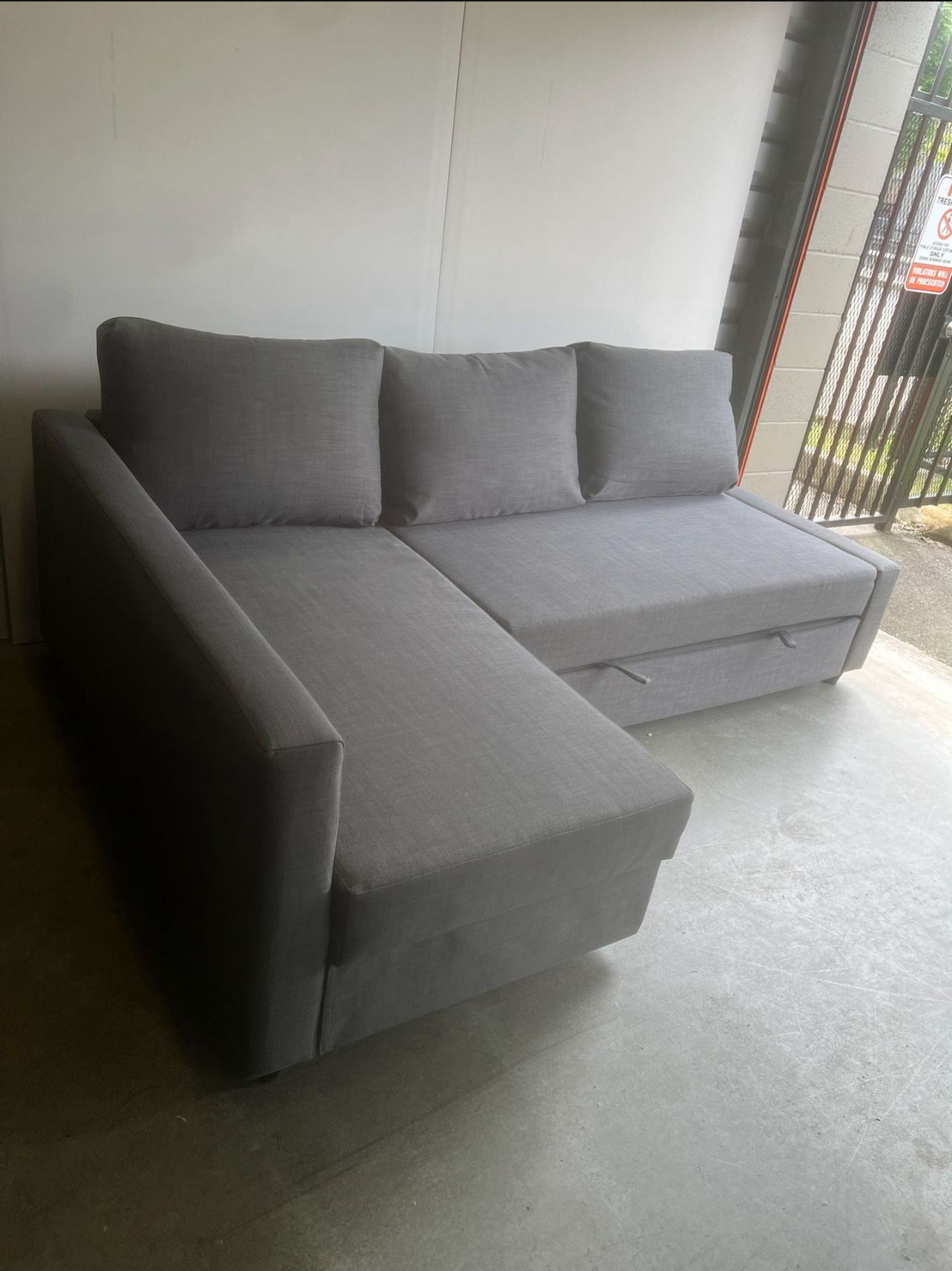 Gray IKEA Friheten Sleeper Sectional Couch-FREE DELIVERY 