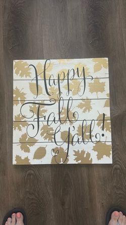 Happy Fall Y'all Wood Pallet Sign