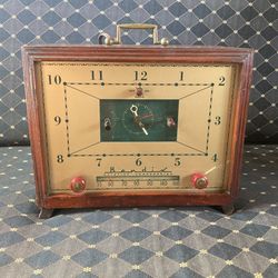 Antique Bendix Aviation /Clock Radio Glass Face One Crack