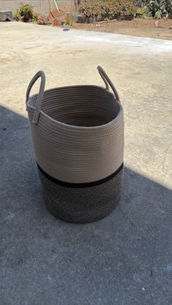 Rope basket for storage/laundry