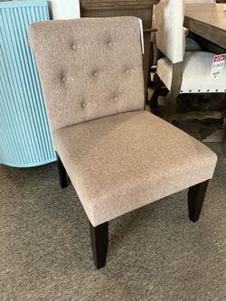 Light Brown Armless Chair