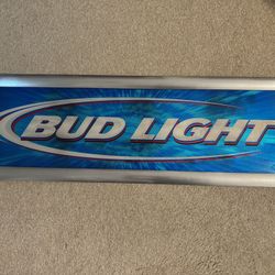 Bud Light Framed Sign