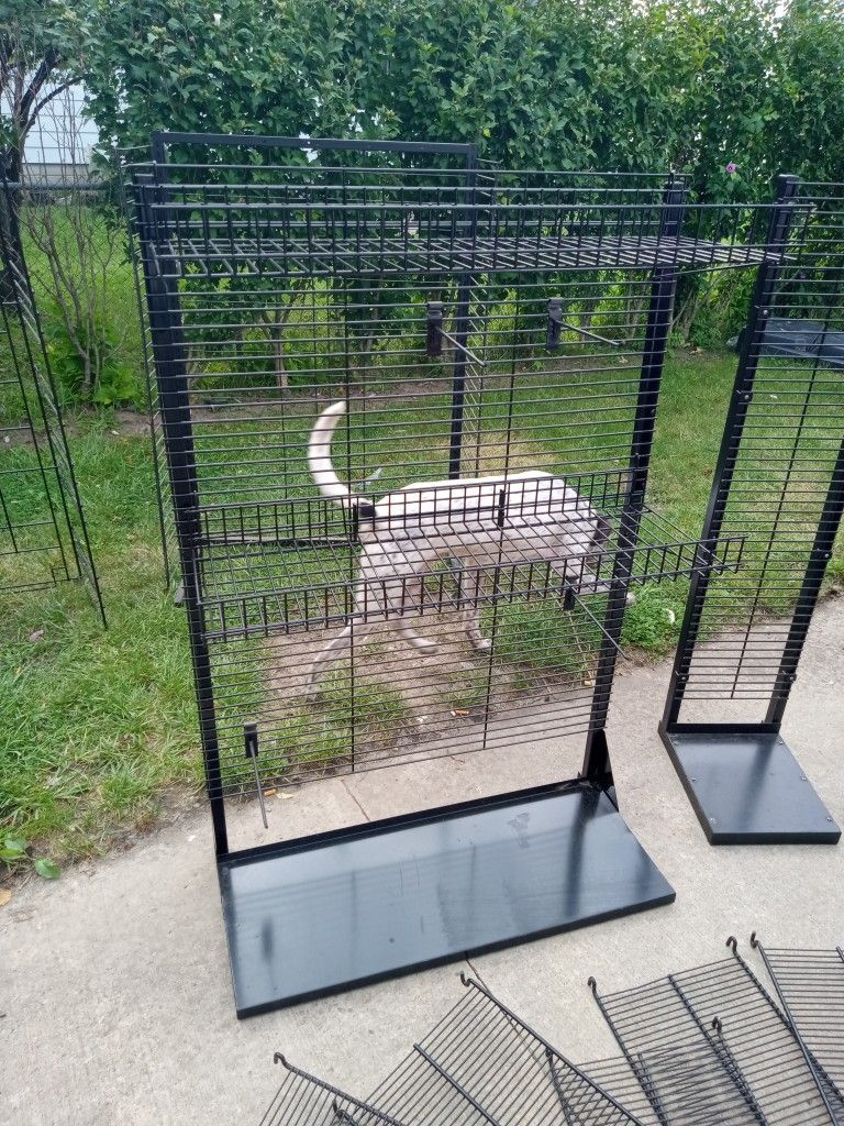 Store Fixtures & Metal Wire 5 Tier Shelves.  $15  Each