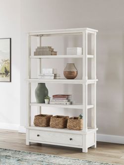 Robbinsdale Antique White Bookcase (Online Special Price)