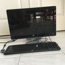 HP monitor+ keyboard