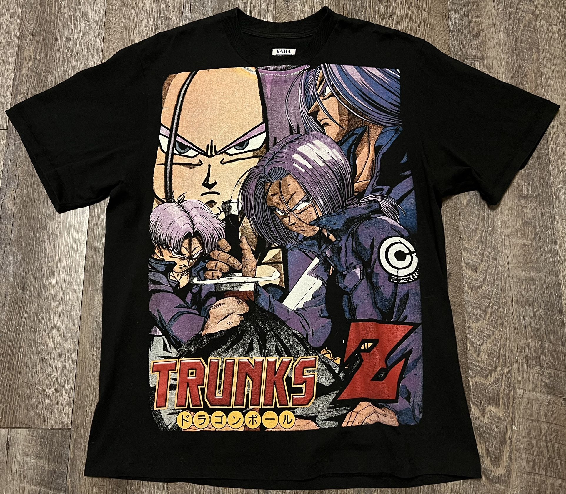Vintage Dragon Ball Z Trunks AOP Bootleg Shirt size XL