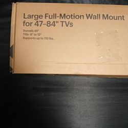 85-in TV Max wall mount full motion