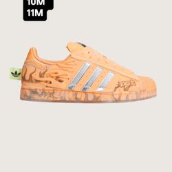 Sizes 9.5M, 10M, & 11M adidas Superstar Hellstar Hazy Orange