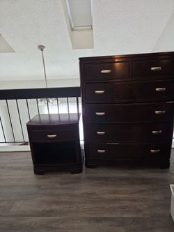 Kids legacy classic Dark Wood Dresser and Nightstand Set