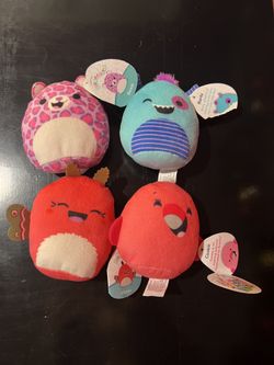 Squishmallow Plush Set Of Four