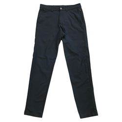 Lululemon Commission Pants Mens 30 Gray Flat Front Chino Zip Pocket Stretch ABC