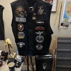 Biker Vest Large  Weapon Pockets.