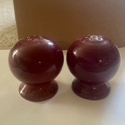Fiesta ware salt and pepper shakers
