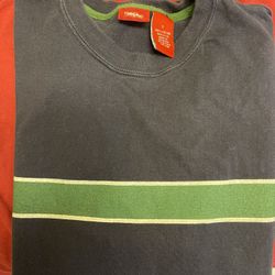 Men’s - SMALL - Massimo - Blue W/green&white Accent Stripe - Used