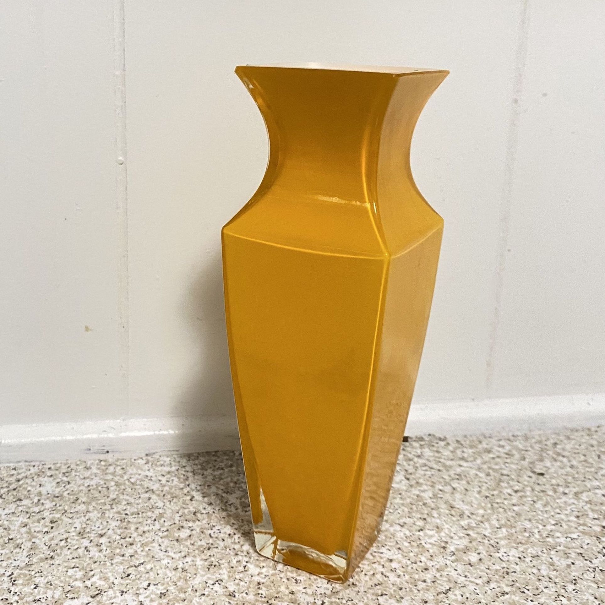 Orange Glass Vase