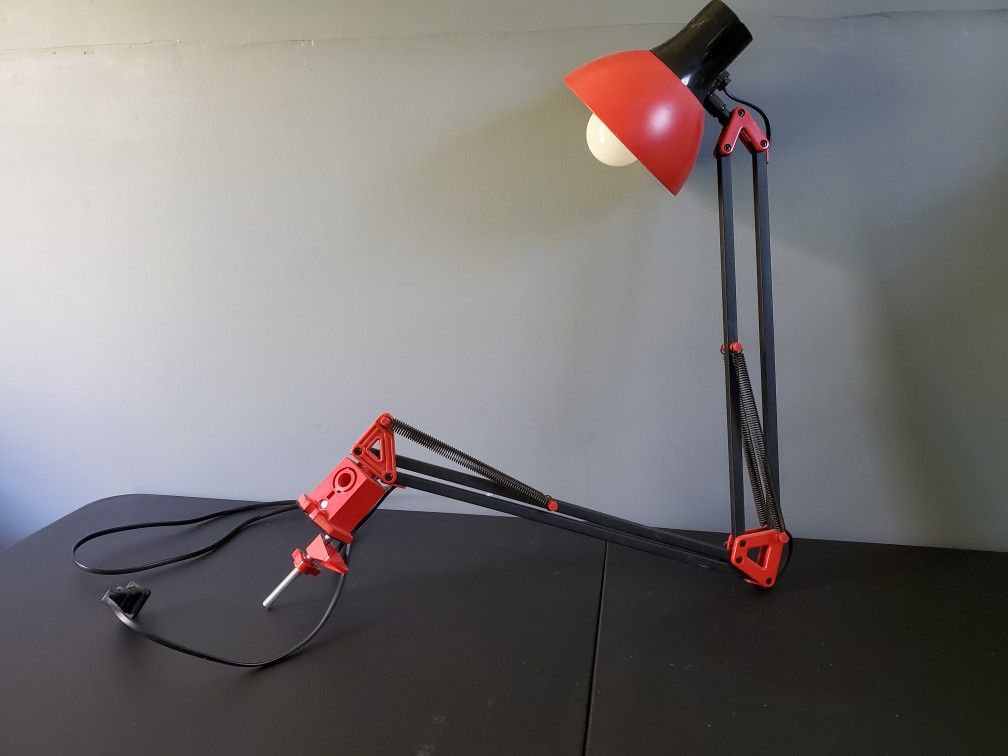 Red Clamp Lamp