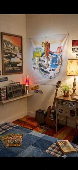 Vintage Led Zeppelin Nylon Poster