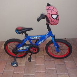 Preowned spider man bicycle kids boys bike 