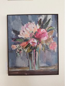 Framed Floral Painting