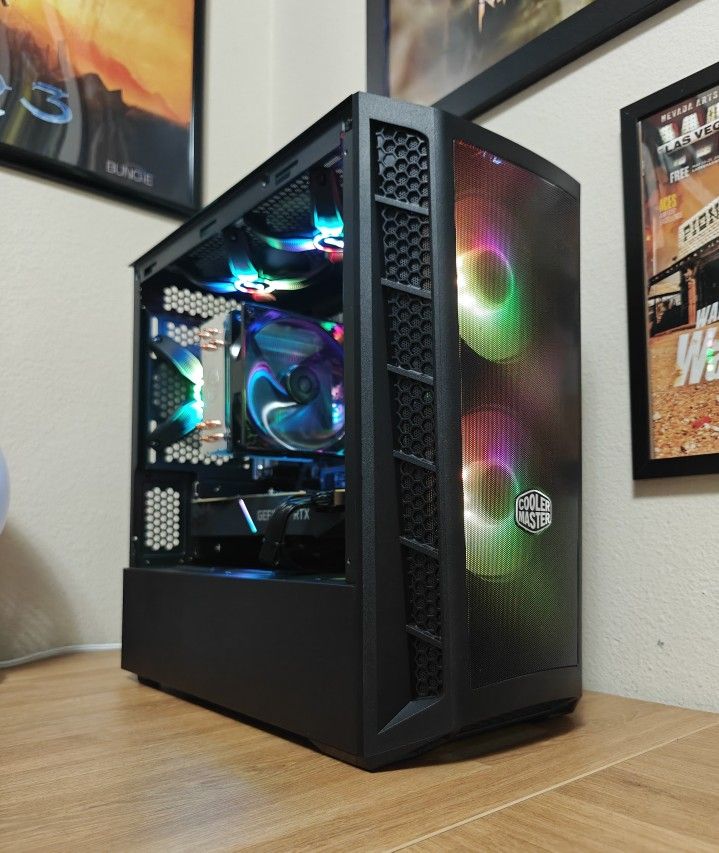 Custom Gaming PC Computer Desktop AMD Ryzen 3600XT, Nvidia 2080 Super, 16GB DDR4, ASRock Cooler Master RGB PS4 PS5 Xbox